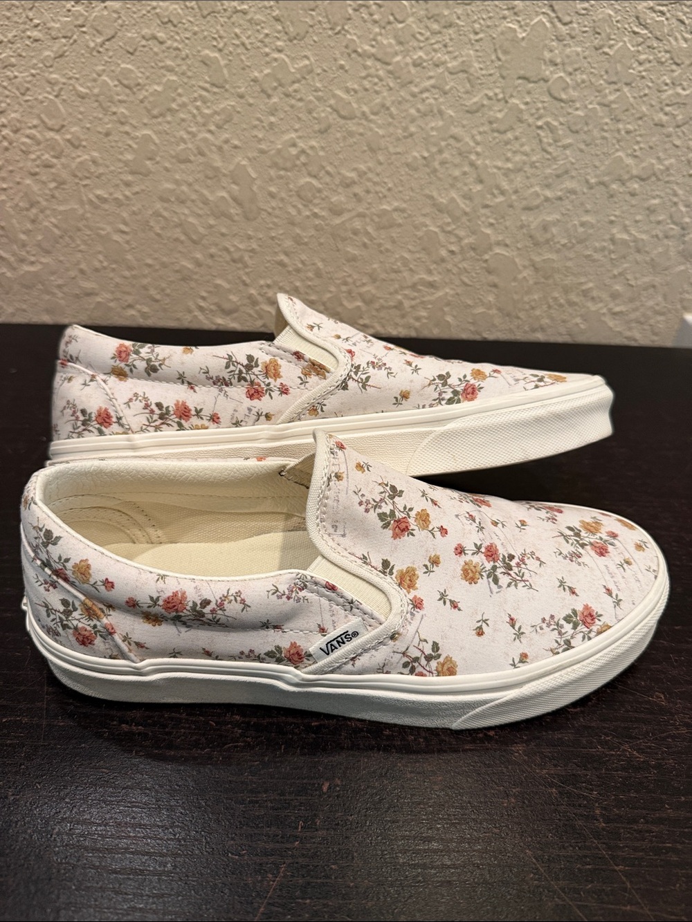 Vans Floral/Marshmal Slip-On Sneakers - Picture 6 of 7